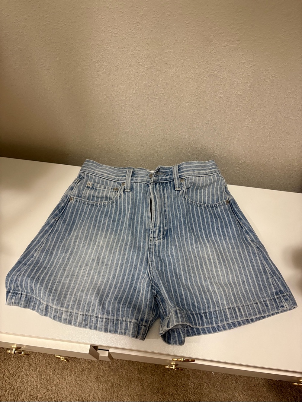 PISTOLA SAIGE HIGH RISE DENIM SHORTS